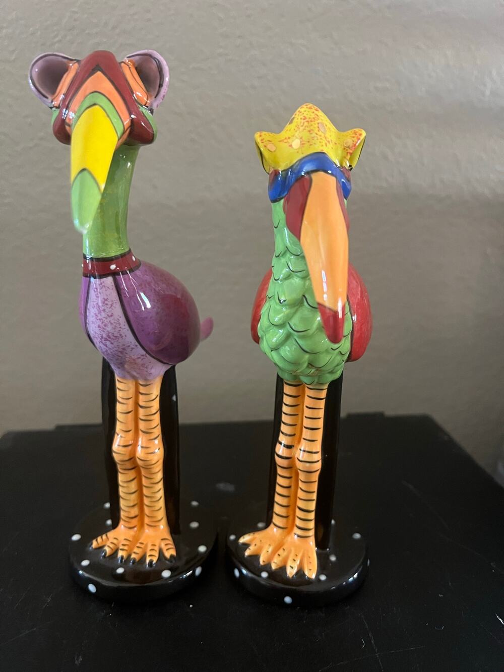 Vintage SWAK Lynda Corneille Tropical Bird Salt & Pepper Shakers – (2004)